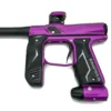Purple and black paintball marker gun.