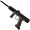 Paintball marker with tactical design and barrel.