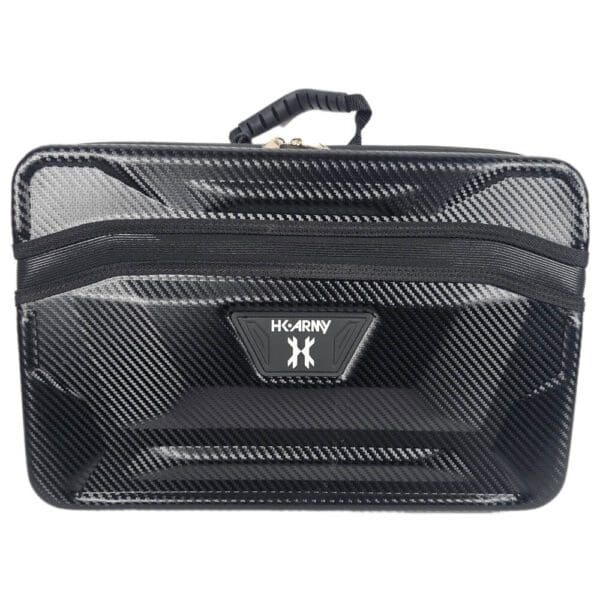 Black carbon fiber textured carrying case.